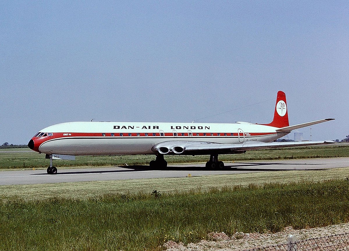The de Havilland DH.106 Comet, the world's first commercial jet airliner.