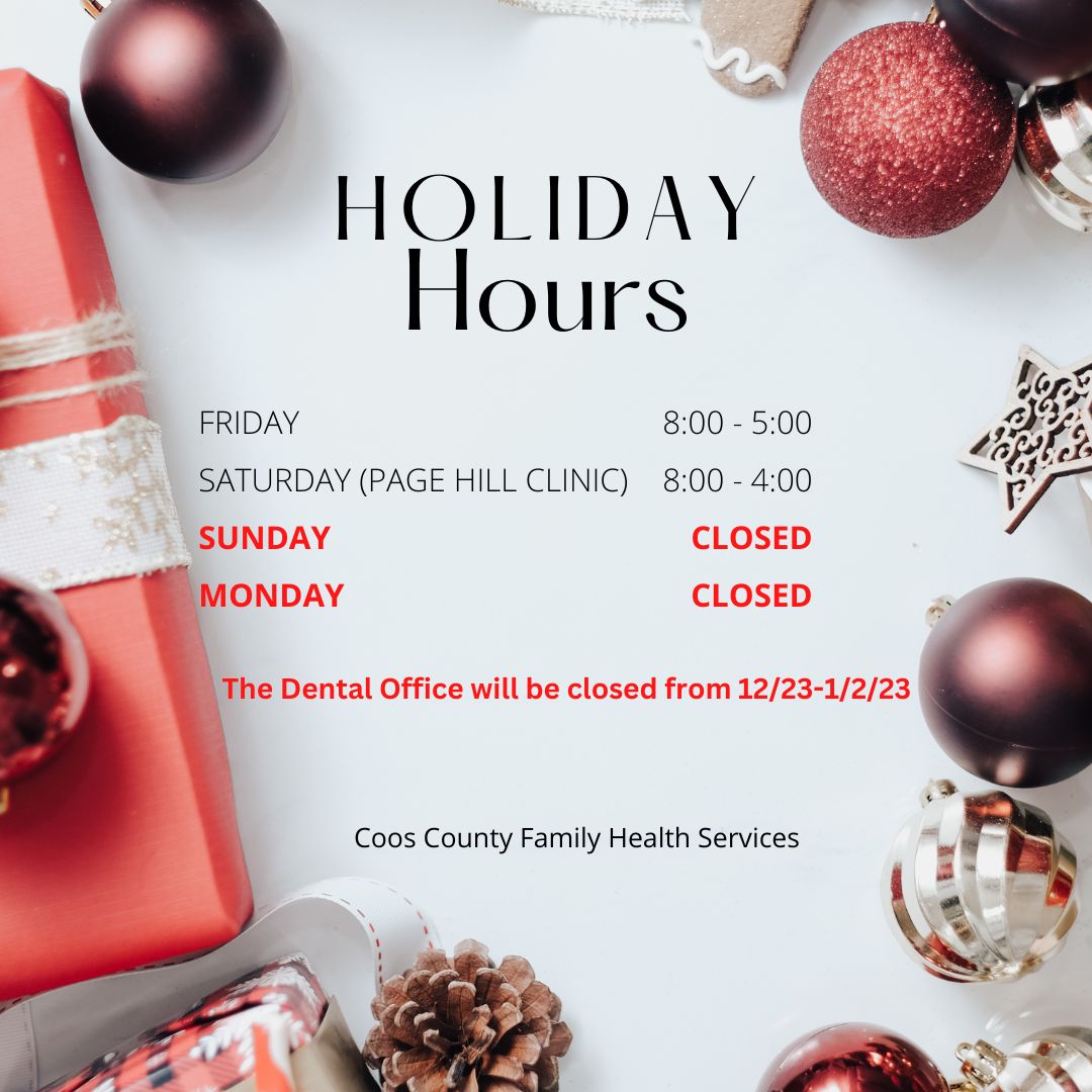 CCFHS_ORG's tweet photo. CCFHS Holiday Hours https://t.co/61TgU2wkO1