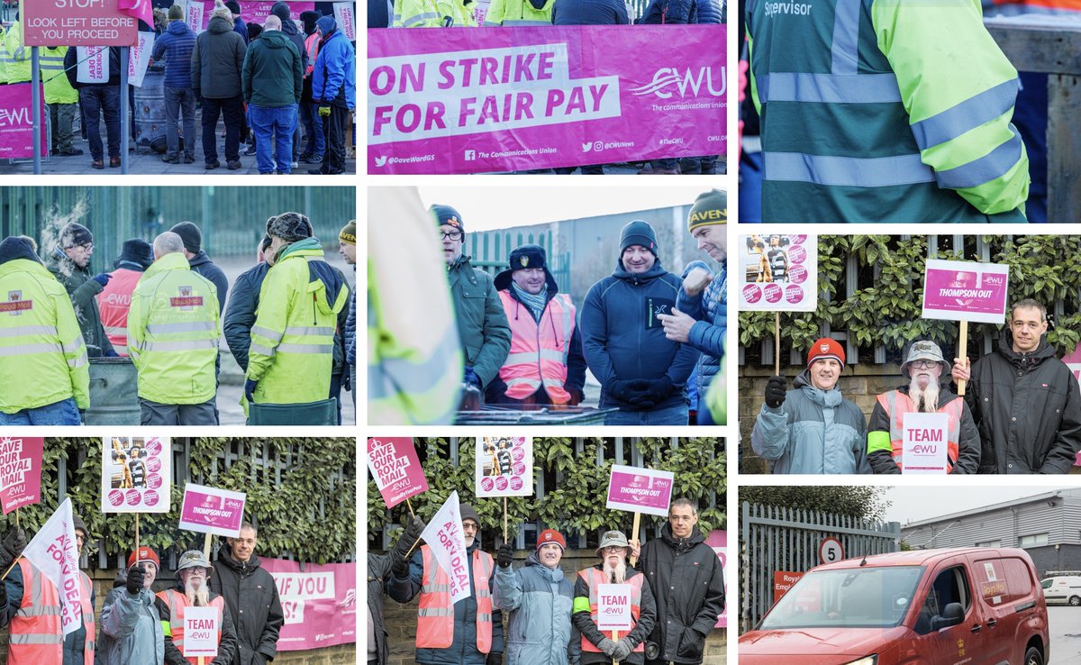 btimagery's tweet photo. Are the striking postmen ruining Christmas? 
#RoyalMail deliveries continue despite the strikes. 
Images and videos from today's #RoyalMailStrikes in #WestYorkshire for licensing here https://t.co/qWcF6ocv7n
#uknews https://t.co/dgJzclaT4k