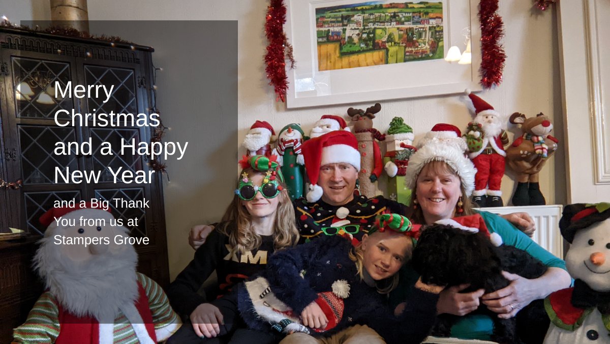 StampersGrove's tweet photo. Merry Christmas and a Happy New Year and a big thank you from us at Stampers Grove- https://t.co/GKWJK4R9ZD https://t.co/obknBKN6zS