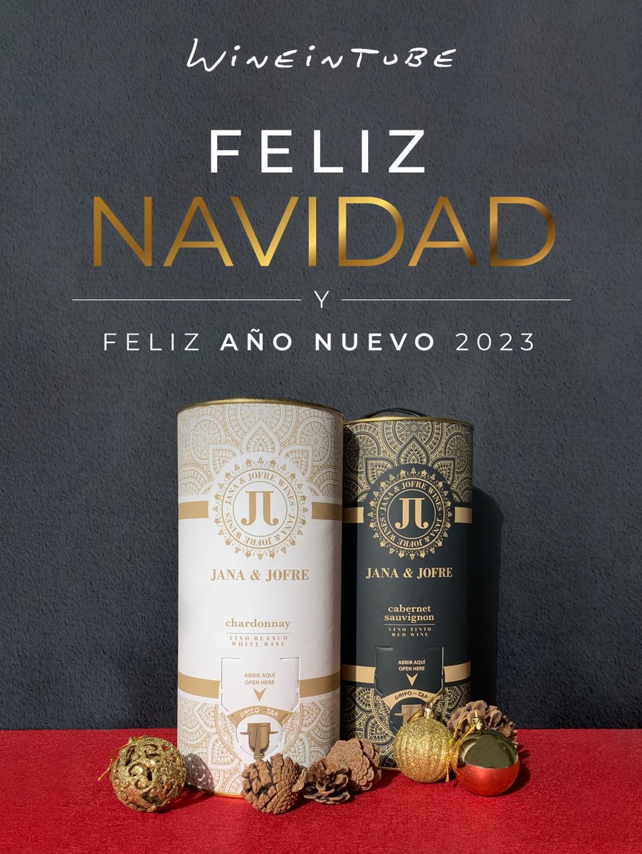 WINEINTUBE's tweet photo. 🎄Wineintube os desea una feliz navidad y feliz año nuevo 2023 🎄

✨ Wineintube wishes you a Merry Christmas and a Happy New Year 2023 ✨ https://t.co/KTcjktexYt