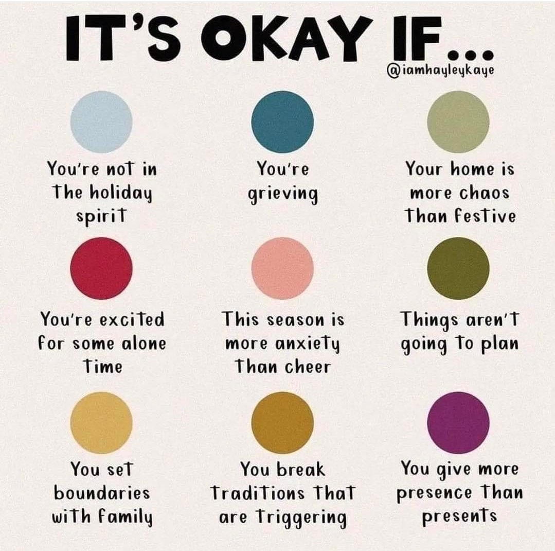 Please know it's Okay if...