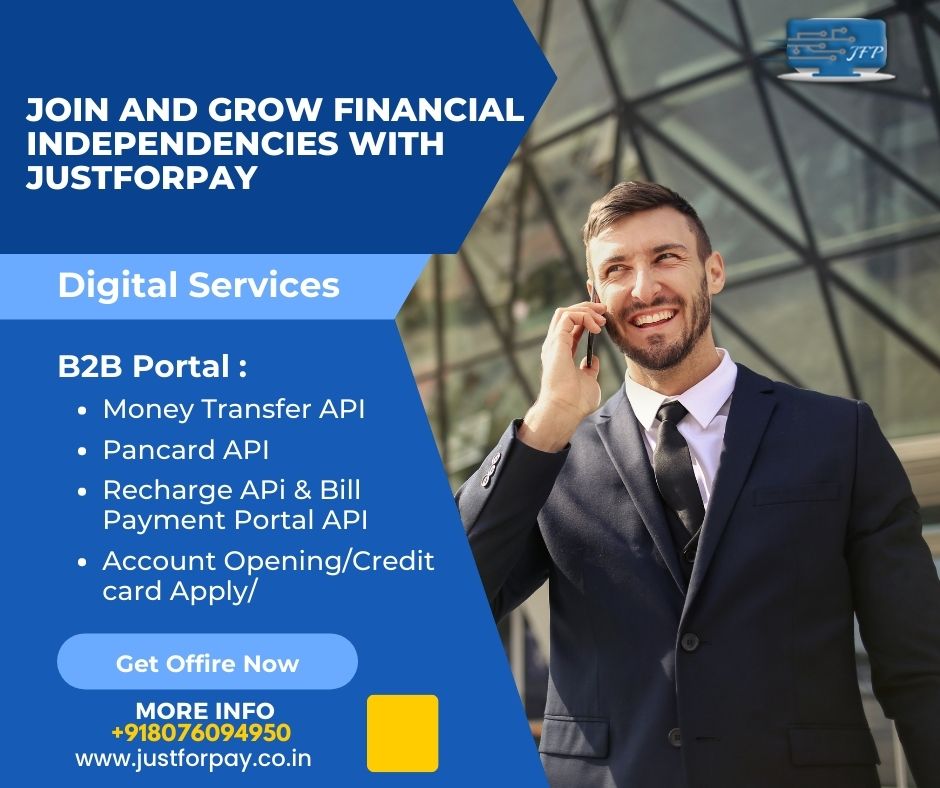 JUSTFORPAY_'s tweet image. Join and Grow Financial Independencies with Justforpay
#api #apiservice #moneytransferapi #pancardapi #Bestbusinessever #digitalproduct #financialfreedom