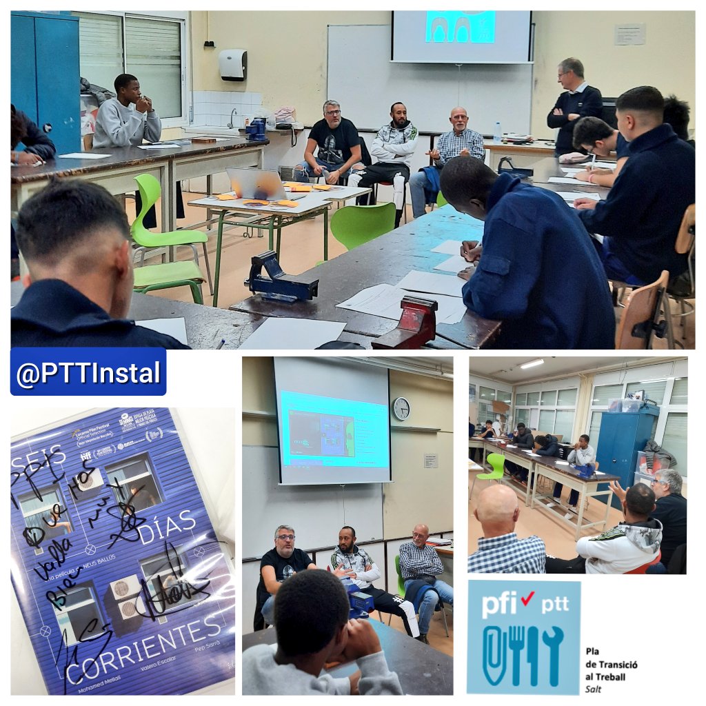 Alumnat i professorat del <a href="/pfi_edu/">PFI</a> <a href="/PTTInstal/">PTT Instal•lacions</a> <a href="/EspriuSalt/">Institut Salvador Espriu (Salt)</a> <a href="/ViladeSalt/">Ajuntament de Salt</a> agraïm a en Pep, en Moha i en Valero, q hagin vingut a compartir la seva #històriadevida com a #lampistes 🧰 i #actors d #SISDIESCORRENTS #BonesFestes 🎄🎄🎄 i fins aviat!! 🙋🏿‍♂️🙋🏻‍♂️🙋🏽‍♂️💙💙💙