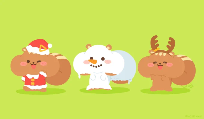 ぁ!クリスマス三銃士だ! 