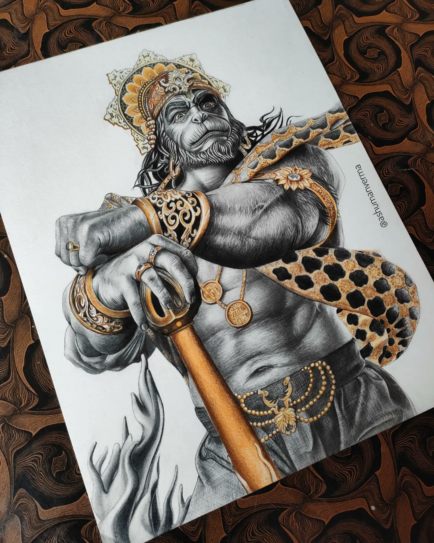 How to draw Lord Hanuman