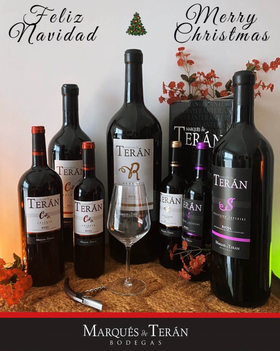 Desde Bodegas #Marquesdeteran os deseamos que paséis una Feliz Navidad 🍷🎄🎉
#Marquesdeteran wishes you a very Merry Christmas  🍷🎄🎉
#Experienciateran #Navidad #Feliznavidad #Christmas #Christmastime
