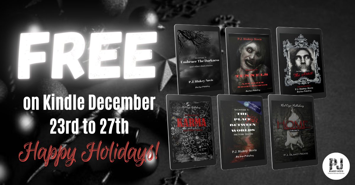 RedCapePublish's tweet photo. FREE from @pjbn_author at https://t.co/Mc5zqDhV7a - 38 short horror stories to get you through #Christmas #redcapehorror @RedCapeGD @MarkAnthonySm16 https://t.co/vnlkIUH6dr