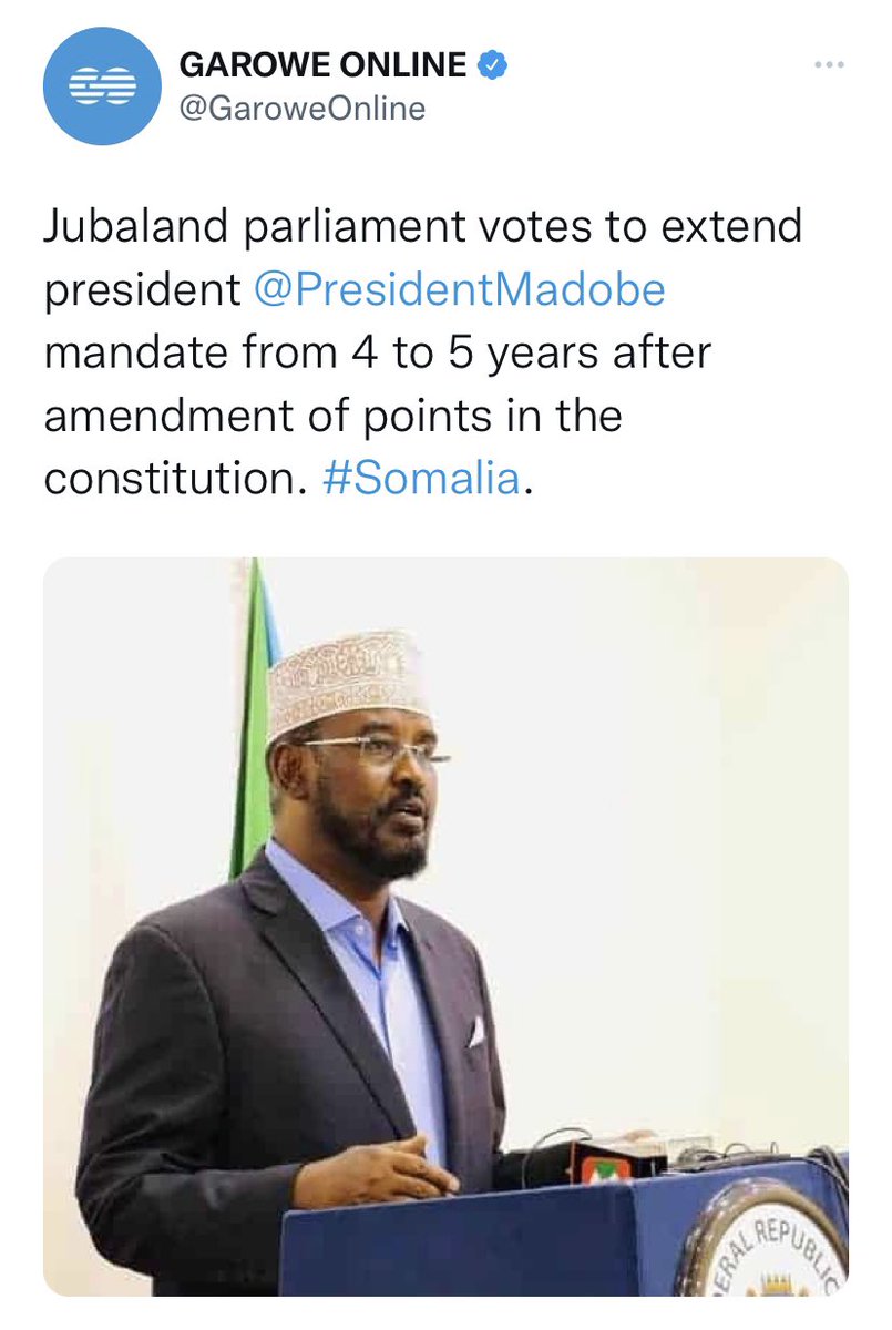 Nasteexobilan's tweet photo. It is hypocritical to see the outcries of MPs calling @laftagareen's term extension illegal but are quiet about his counterparts doing the same.

What is good for the goose is good for the gander.

Either no one gets an extension or they all do.
Spare us your nasty hypocrisy! https://t.co/1gmuVieRRc
