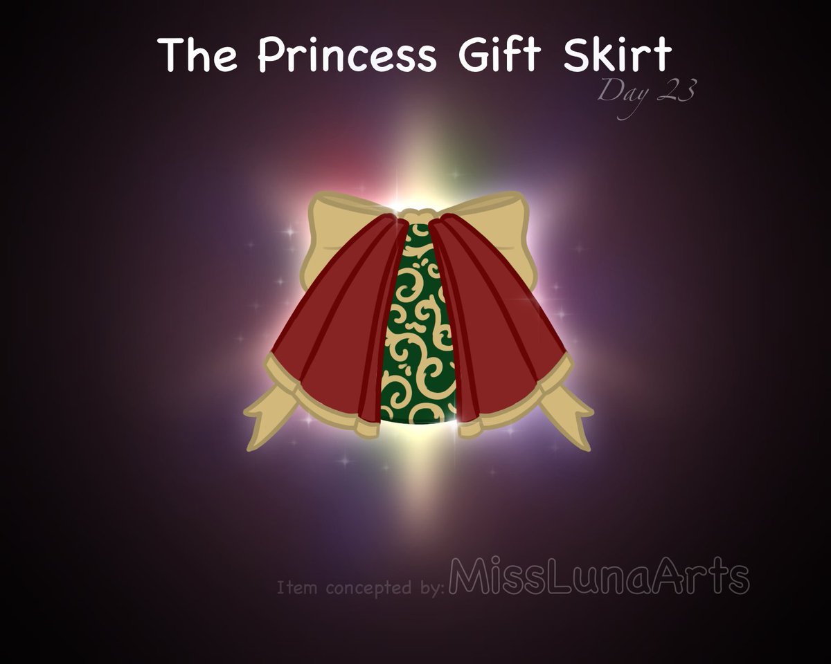 The Princess Gift Skirt 🎁✨
-"the delicate gift of royalty has finished with this incredible skirt made with velvet and love" ʚ🍓ɞ

Day 23 of the #HolidazeAC22! ❄️❄️

#Royalehigh #RhTc #HolidazeAC22 #royalehighconcept #royalehighconcepts  #RoyalehighArt #Beaplaysconcept