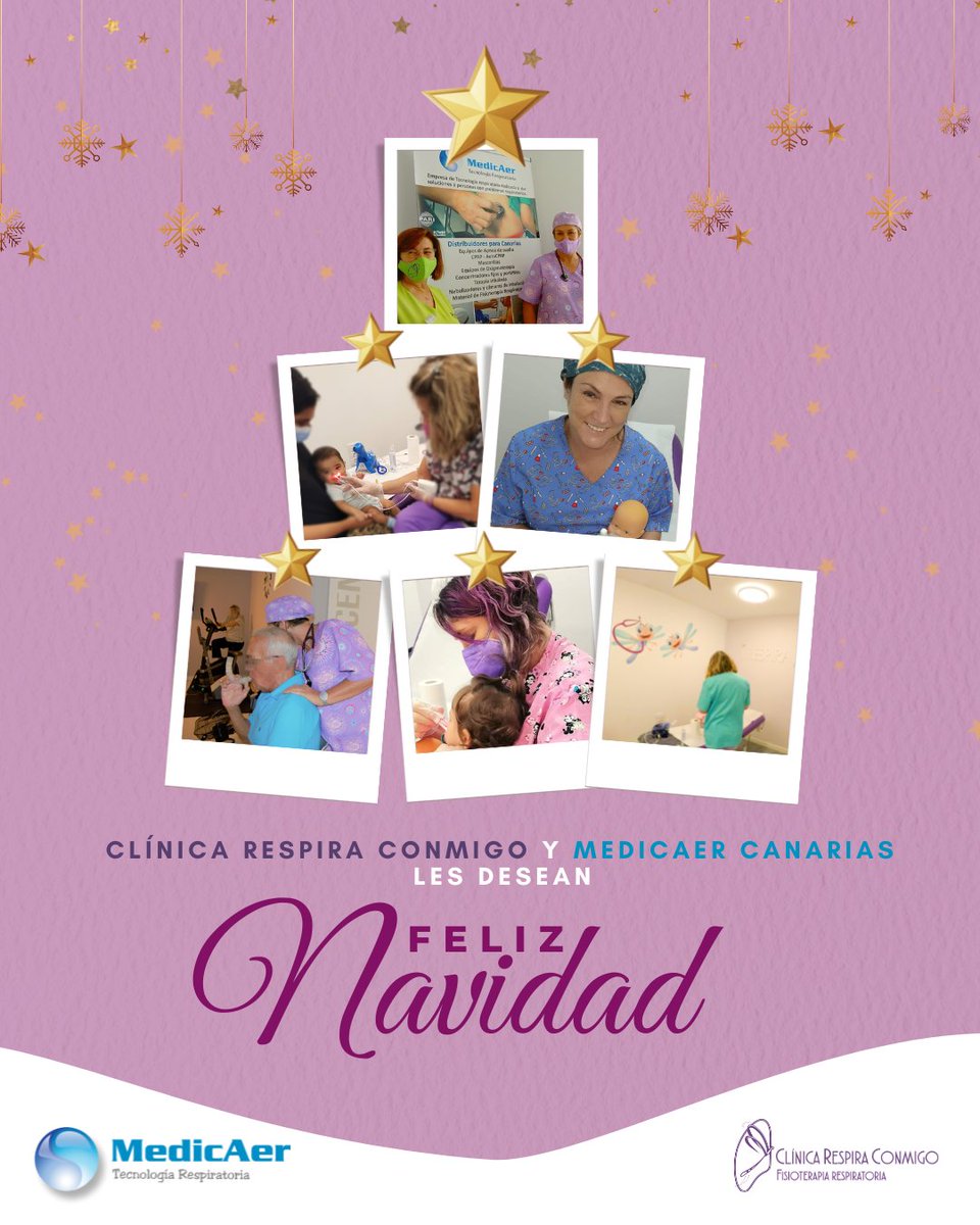 <a href="/ConmigoRespira/">Clínica Respira Conmigo</a> y <a href="/medicaer/">Medicaer Canarias</a> les desea una #FelizNavidad2022 que disfruten de la compañía de las personas especiales y con precaución 🩺🫁 #bronquiolitis #gripe <a href="/Isa98969910/">Isa zaldua</a> <a href="/Inmavinuesa1/">Inma Vinuesa</a> @davdiaper <a href="/FISIOSEPAR/">Fisioterapia SEPAR</a>  <a href="/SeparRespira/">SeparRespira</a>  <a href="/SociedadGRAP/">Sociedad GRAP</a>  <a href="/COFISCanarias/">COFISCanarias</a> <a href="/Rev_Neumocan/">Neumocan</a>