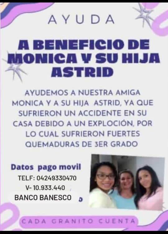 dicecardenas's tweet photo. En vísperas de Navidad, Hoy te pido que en tus buenos deseos y oraciones incluyas a Mónica y Astrid, Estamos Orando para que Se haga el Milagro en ellas. 
#pzo 
#puertoordaz
#oracion
#colaboracion 
#23Dec2022 https://t.co/tKEkEJ2Sfx
