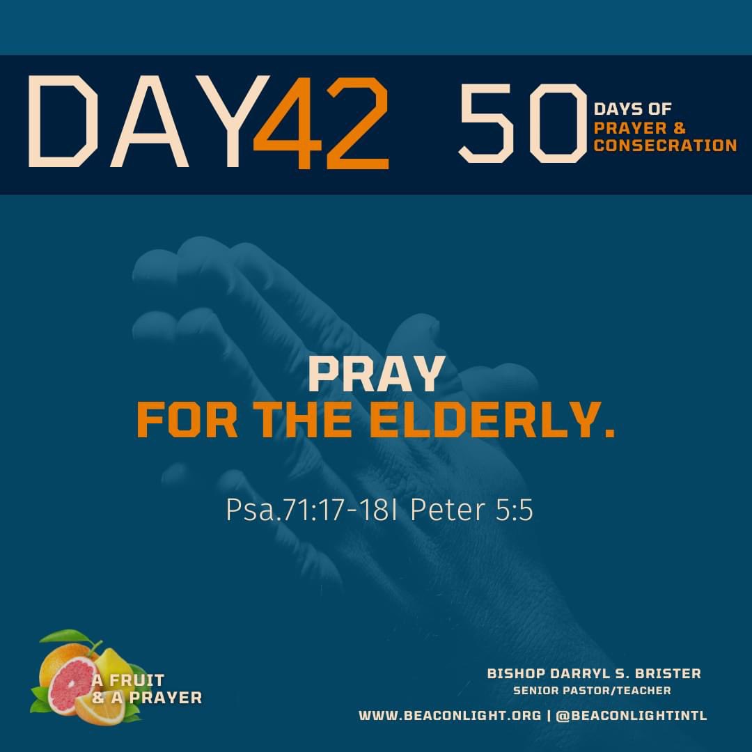 God1stcf_'s tweet photo. Day # 42
Pray for the Elderly.
(Psa.71:17-18I Peter 5:5) #GodFirst #AFruitNAPrayer 🍍🍊🍇🍓🍎🍌 https://t.co/sro15uvO6T