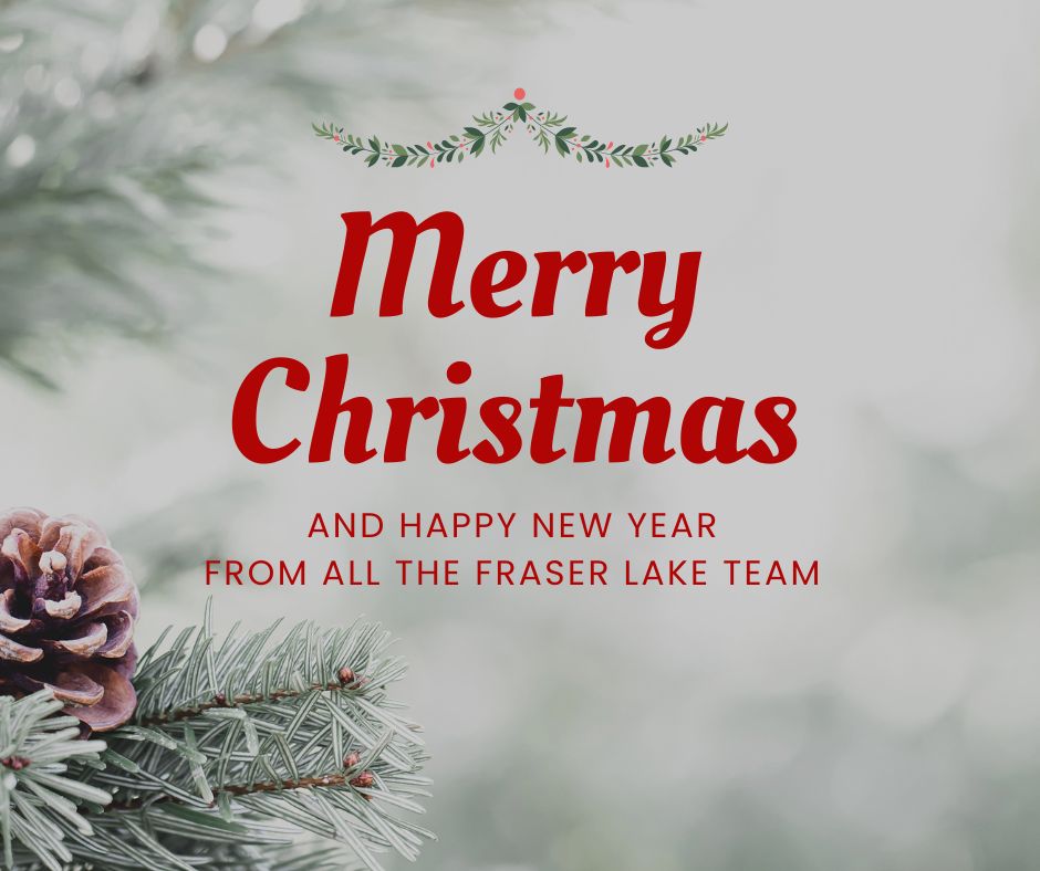 🎅🎄Our office is now closed for christmas. If you have any enquiries please email info@fraserlake.co.uk which will be dealt with remotely at various times🎅🎄
The office will re-open on Tuesday 3rd January 2023 at 9am.
🎄🎅Merry Christmas from all the Fraser Lake Team🎄🎅