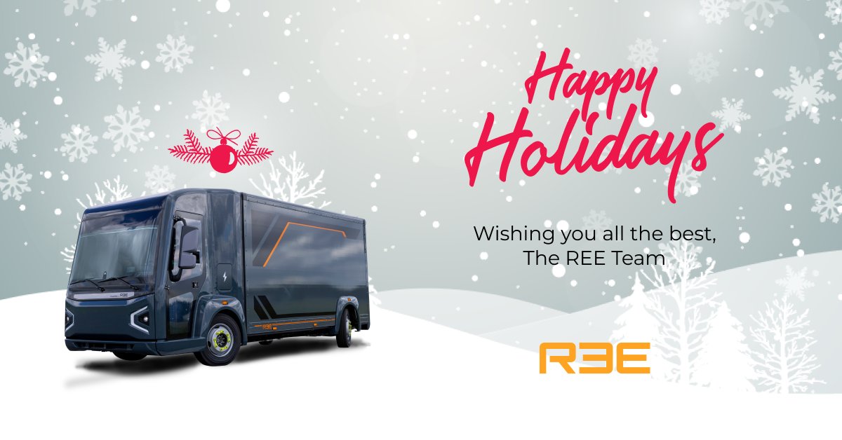 ReeAutoOfficial's tweet photo. Happy Holidays from our family to yours! 🎄🎁💝❄️
#ThisIsREE #TeamREE #SeasonsGreetings #HappyHolidays https://t.co/1dTkfhs3u6