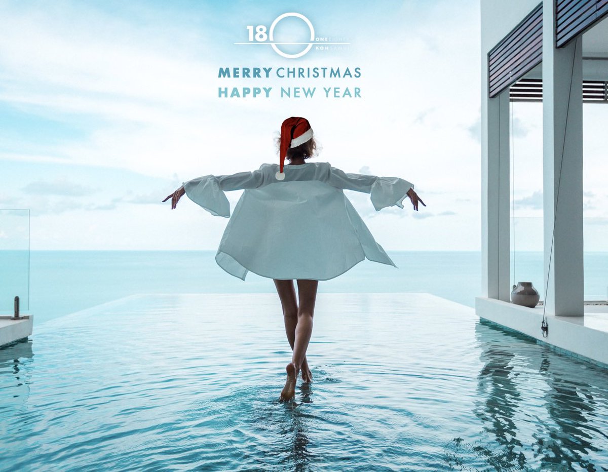 Seasons greetings @180samui #merrychristmas🎄 #happynewyear #seeyouin2023 #luxuryvilla #kohsamui #Thailand