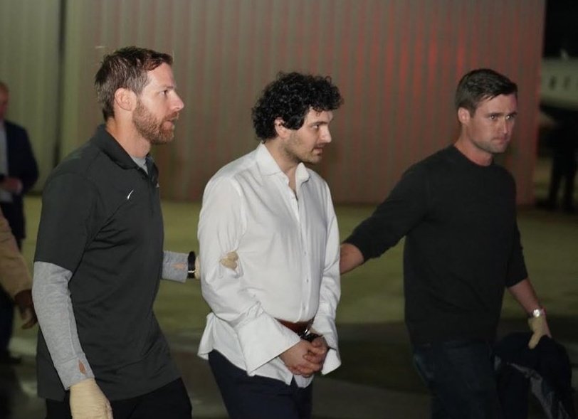 Just a photo of a guy who abused more than $20B of user funds, crashed a $40B company in 48h, and then bailed himself out with daddy's $250M. 

2023, please be better.