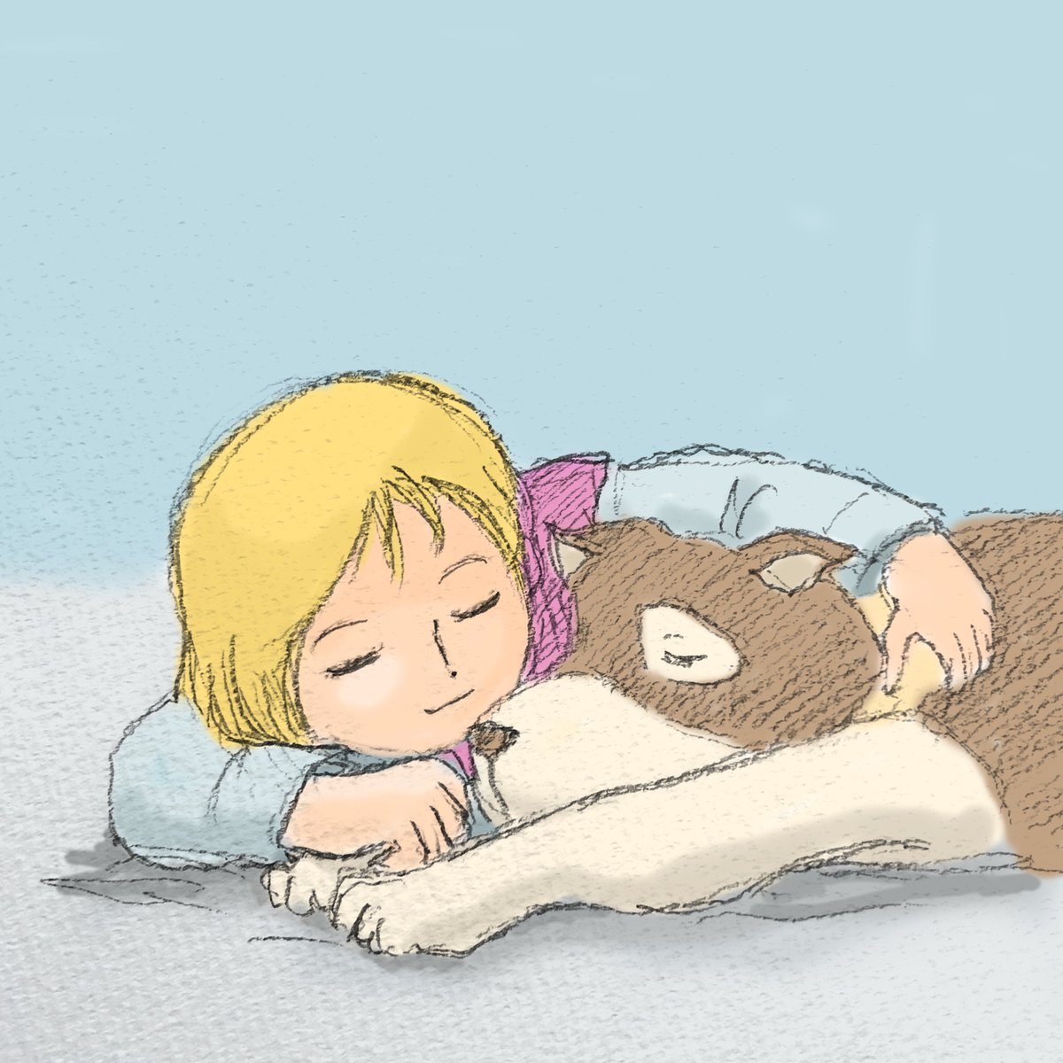 「(。-ω-)zzz. . . (。゜ω゜) ハッ! 」|まるも☆『きゃぴ』Kindle版発売中！のイラスト