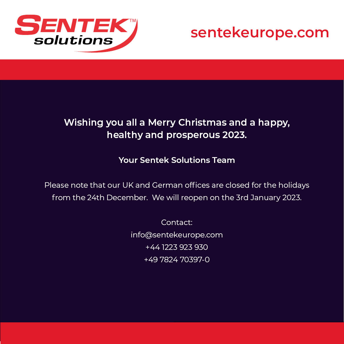 Sentek Solutions tweet media