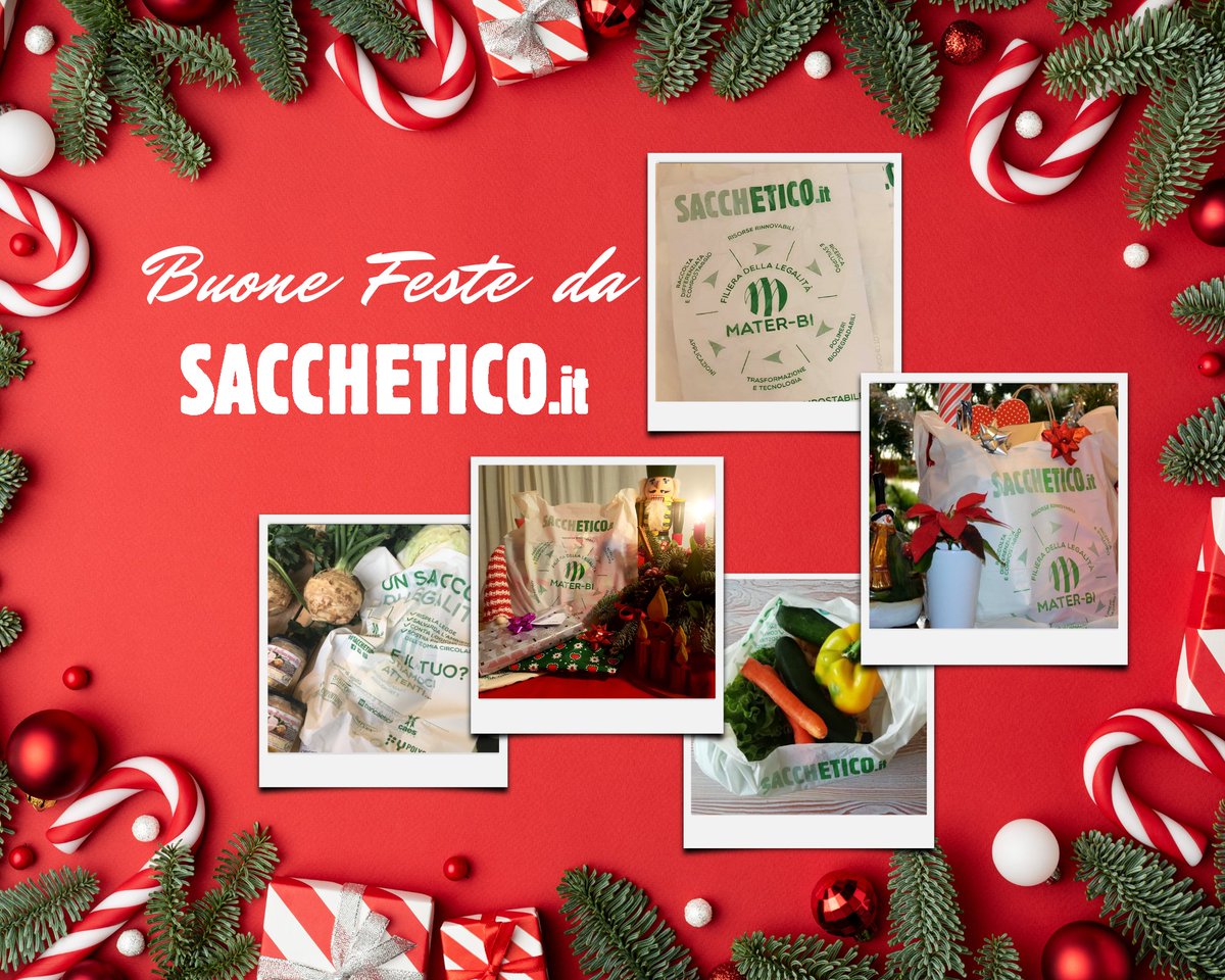 🎄🎁💫 Anche per questo #Natale e per il nuovo anno che si avvicina, l'augurio di buone feste e di un felicissimo 2023!
#BuoneFeste #Natale2022 #Buon2023 #SacchETICO