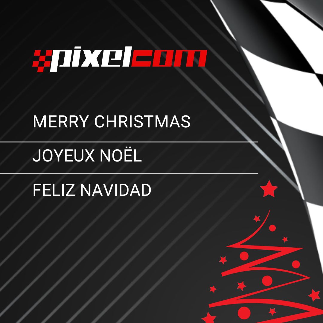 Pixel_Com_'s tweet image. The whole Pixelcom team wishes you a Christmas 🎄⭐ full of gas, adrenaline and fun! 🏎💨🏁
#merrychristmas #pixelcom #karting #motorsport