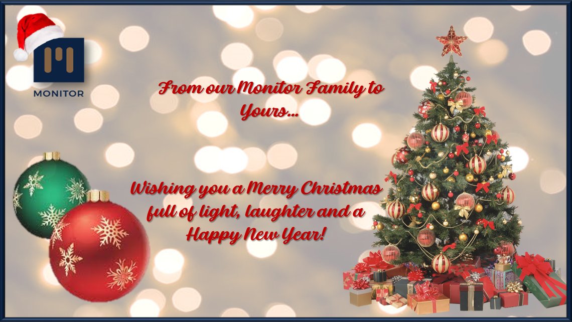 monitor_ad's tweet photo. From Monitor Administrators, we would like to wish all Staff, Clients and Business Partners a Merry Christmas and Happy New Year!🎄
#weloveourclients #weloveourstaff https://t.co/kdbutYrAEc