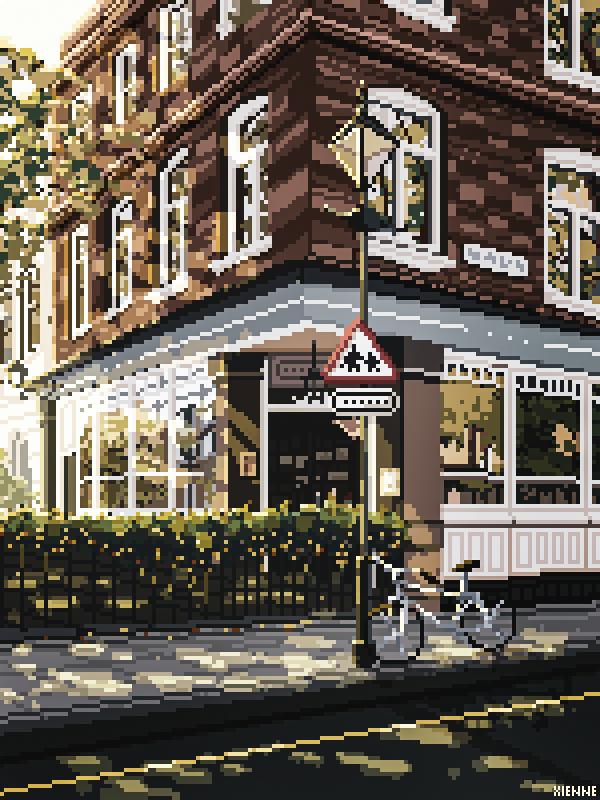 _xienne's tweet image. architecture and nature 
#pixelart