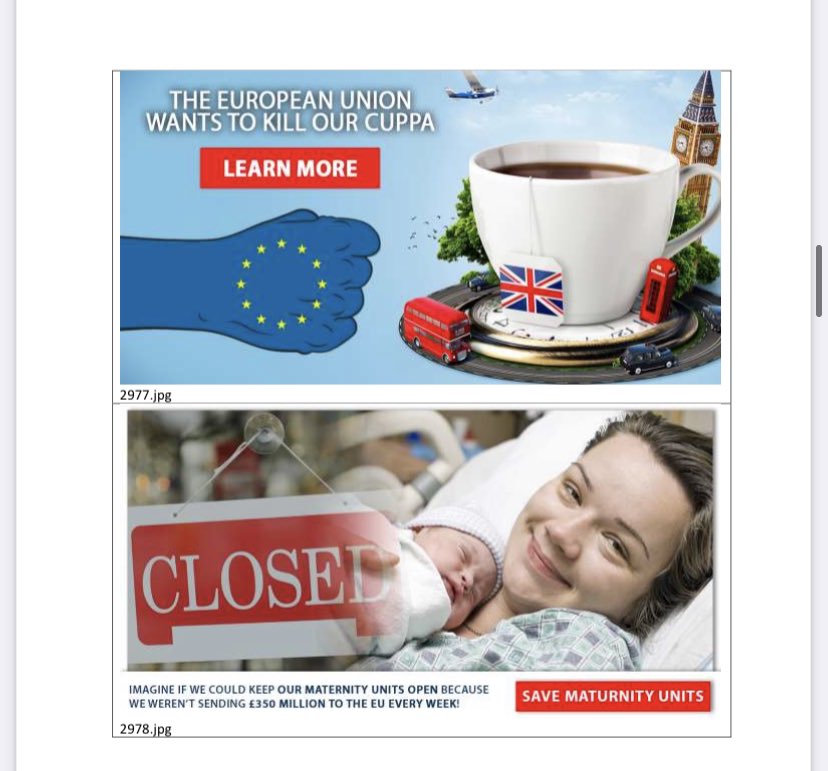 $725 million is the settlement in America - but @facebook @meta was used to directly bombard c. 7 million with 1 billion Facebook ads grossly distorting the truth in the last weeks of #brexit by @Dominic2306 - he credits these ads as crucial see them here parliament.uk/globalassets/d…