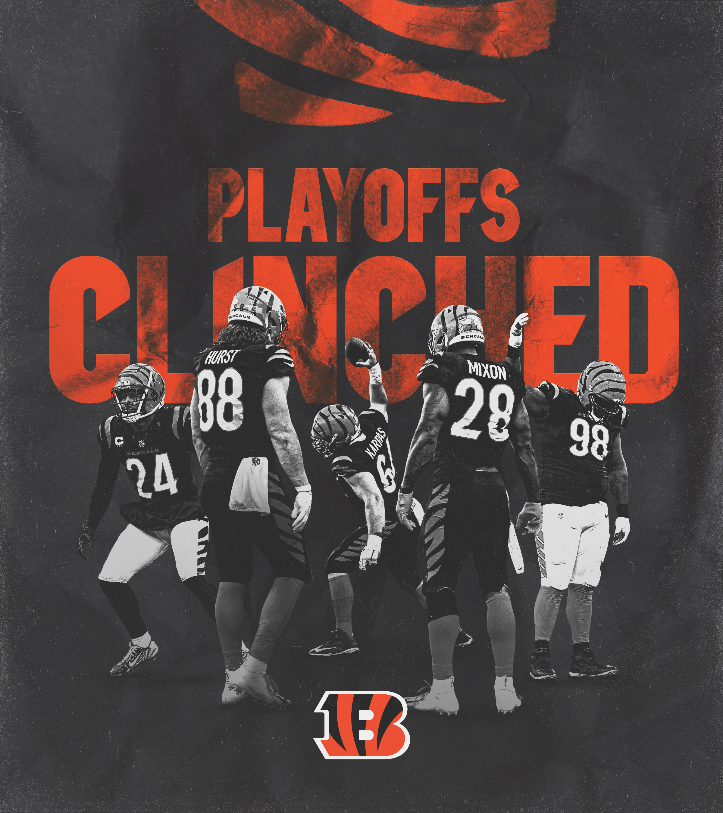 Cincinnati Bengals on X: 'CLINCHED. Bring on the playoffs 