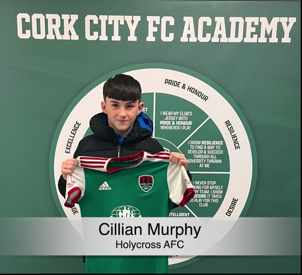CorkCityFCAcad's tweet photo. Cork City Academy are delighted announce our Under 14 squad for 2023 ! 😃

Joining the club are; 

🟢 Ben Dumigan 
🟢 David Dunne
🟢 David Nolan 
🟢 Cillian Murphy  

Welcome to Cork City lads 👏🏼

#CCFCAcademy | @CorkCUs https://t.co/rJlVrZxegd
