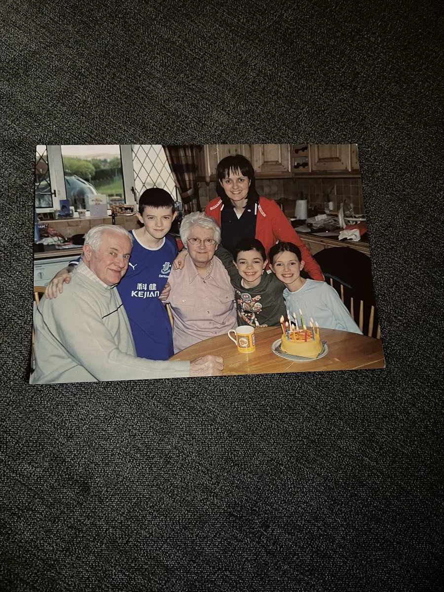 Bought a book in a charity shop, and this photo was inside it. Would like to return it to it’s rightful owner. The Everton kit is from 2003/04, if that’s of any help.

Share away