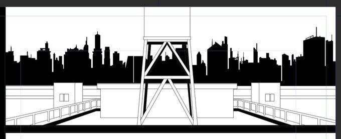 ねみゅいけど今日はもうちょっと進めておかないと。。。手抜き背景。。。色々省略してる。 