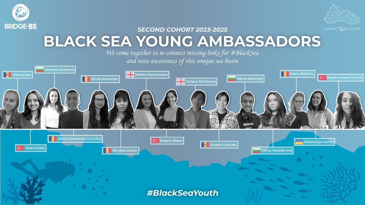 BlackSeaYouth's tweet photo. The strength of #BlackSeaYouth is increasing!🐬

After successful 2 years, full of awareness-raising activities and events, we now have new faces who will take action for the future of the #BlackSea👩🏽‍🔬👨🏽‍🔬

Welcome aboard!🚢 https://t.co/mCvQeXtYtg