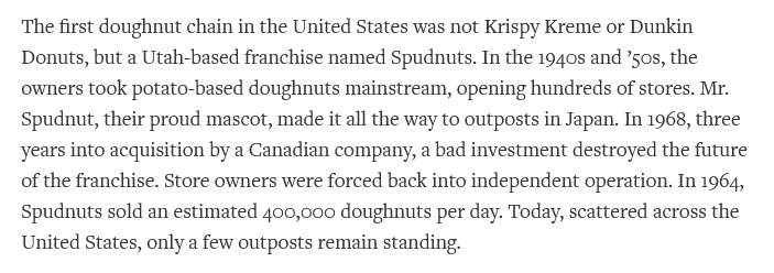 itsnarrative's tweet photo. was the bad investment the name "Spudnuts" https://t.co/n5At8cRwuZ