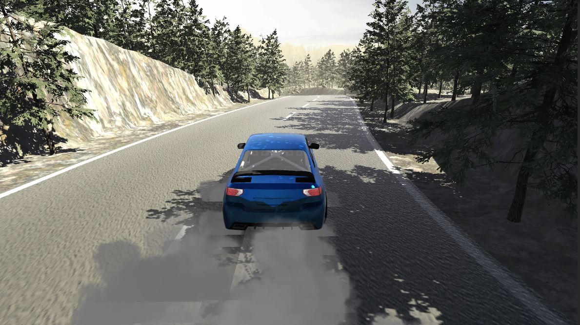 First pre-tests of the tracks!! 🛤️🏎️  #WIP #gamedev #Videogame #madewithunity #gaming #Rally