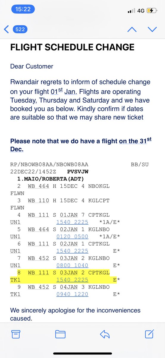 robertamaio90's tweet photo. It is illegal to rebook a passenger two days later on a flight due to “changed schedule” for your operations purposes. https://t.co/F8yKrV6Zxj