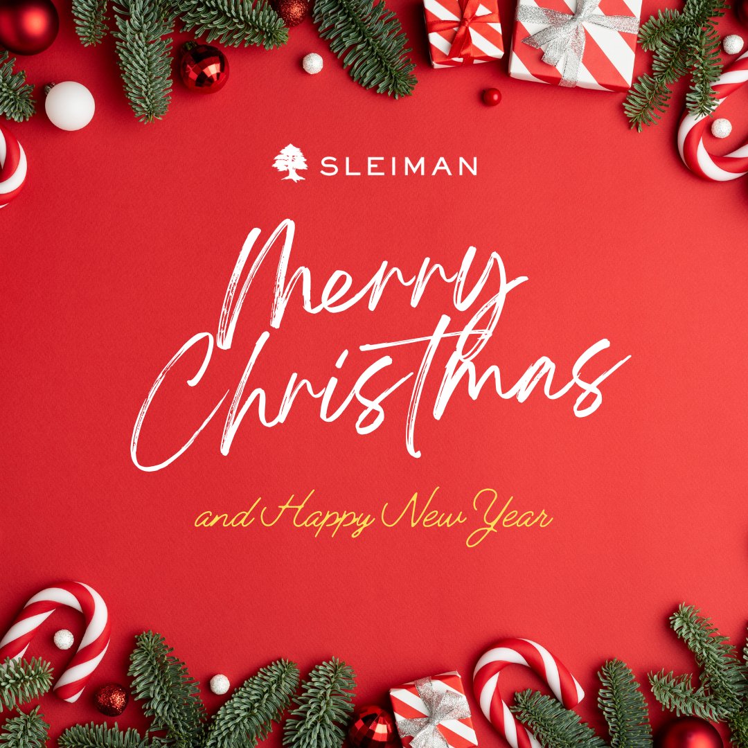 SleimanEnt's tweet photo. Merry Christmas from your friends at Sleiman. We hope you have a beautiful day and weekend with your family and friends. 🎄🎅 Our office is closed on December 23 and 26.
#sleiman #christmas https://t.co/eRMkfjL0AQ