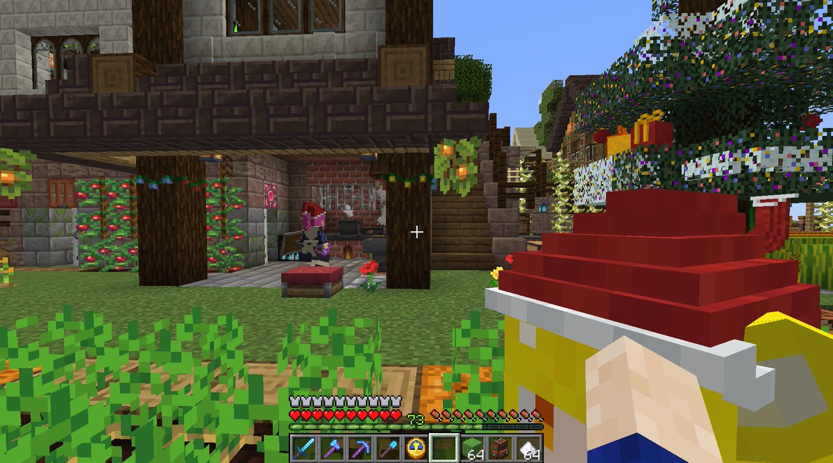ComanHoliday's tweet photo. ＃Minecraft #マイクラ #LittleMaidReBirth #ChristmasFestivityMod　
クリスマスツリーを飾ってから急にそわそわしだした感じがして
ﾆﾖﾆﾖしてしまう(⸝⸝⸝´꒳`⸝⸝⸝) https://t.co/XP2TTiPIu6