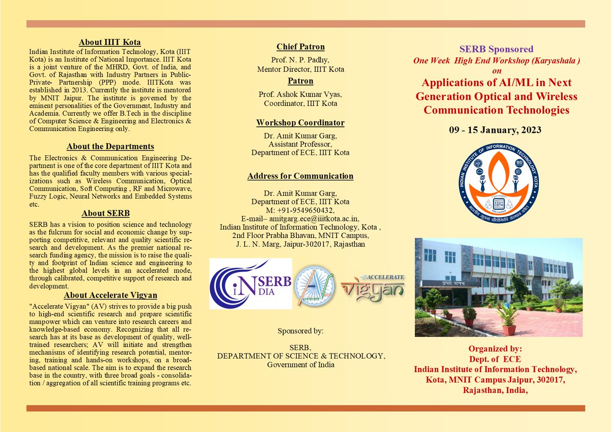 dramitkrgarg's tweet photo. Interested https://t.co/TMQ29GwFWQ. students can apply by filling out the following Google Form by 27th December 2022.
https://t.co/ncphFOMDEH 
The event will be held in physical mode. @IIITKotaOffice @serbonline @AccelerateVgyan https://t.co/18QdJDC9J1