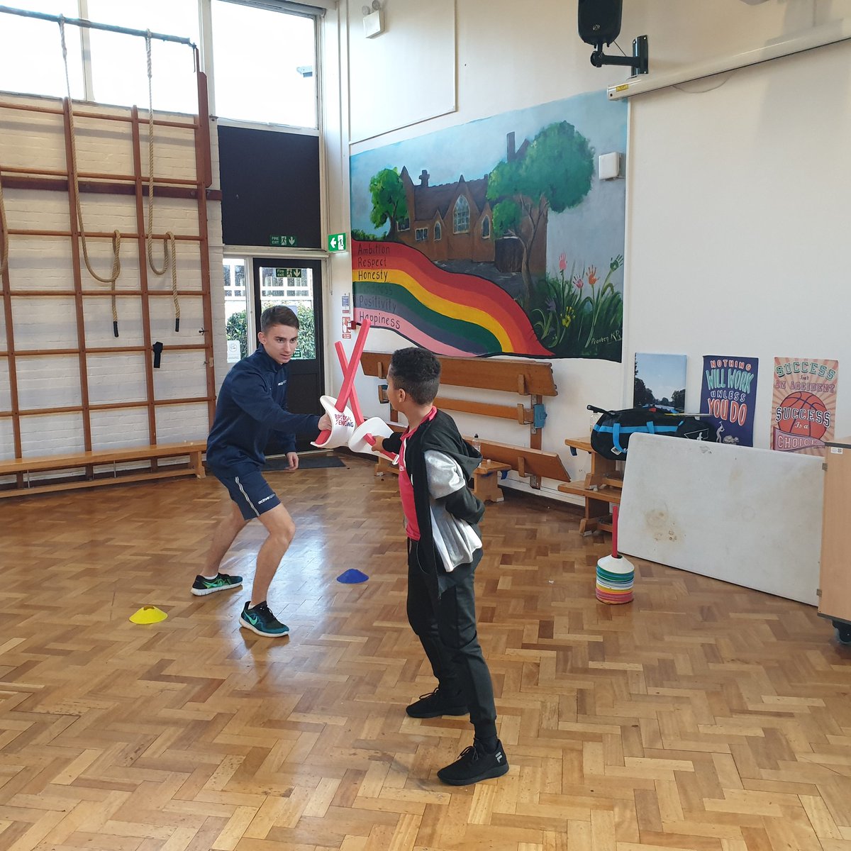 Getting to use our brand new <a href="/britishfencing/">British Fencing</a> foam equipment today at our Christmas Holiday Camp! So much fun