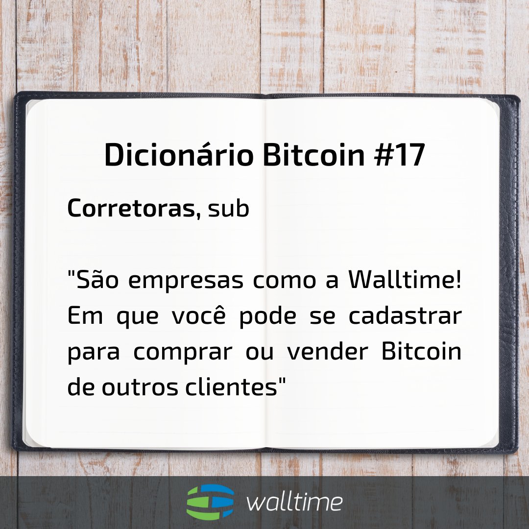 walltimedotinfo's tweet photo. Dicionário Bitcoin #17
https://t.co/TrfAE6Oetb
Nós criamos um mini dicionário com os termos mais utilizados pela comunidade cripto. A palavra de hoje é: Corretoras!
#gowall #walltime #bitcoin #criptomoedas #follow https://t.co/U3Qk1sGAAG