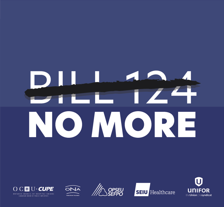 Nurses and health-care professionals across the province are sending a message to Premier Ford: #Bill124NoMore! Stop taking workers to court to defend your unconstitutional law. 

Please share this post to add your voice!
ona.org/news-posts/202…
#Challenge124 #ONpoli