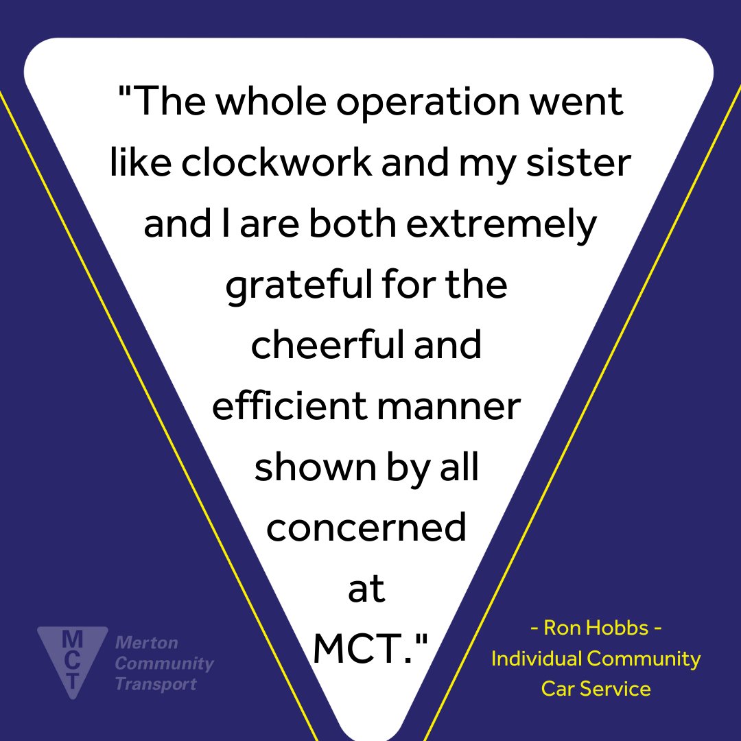 We recognise how important it is for our passengers to arrive at their destination punctually, and are always glad to help them out.

#merton #communitytransport #likeclockwork