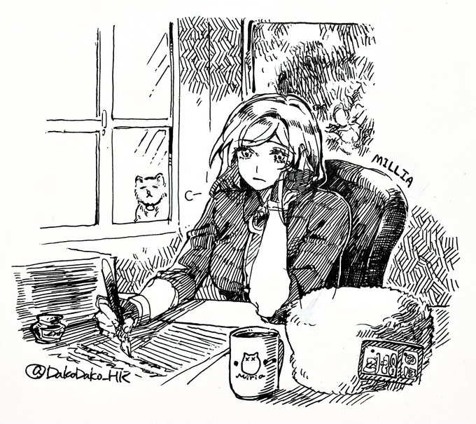 #深夜のGGワンドロお絵描き会 
お仕事ミリア🖋🐈‍⬛ 