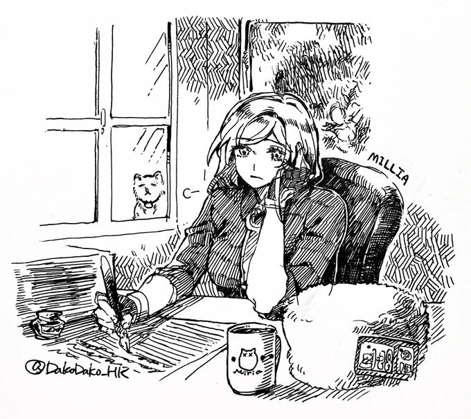 #深夜のGGワンドロお絵描き会 
お仕事ミリア🖋🐈‍⬛ 