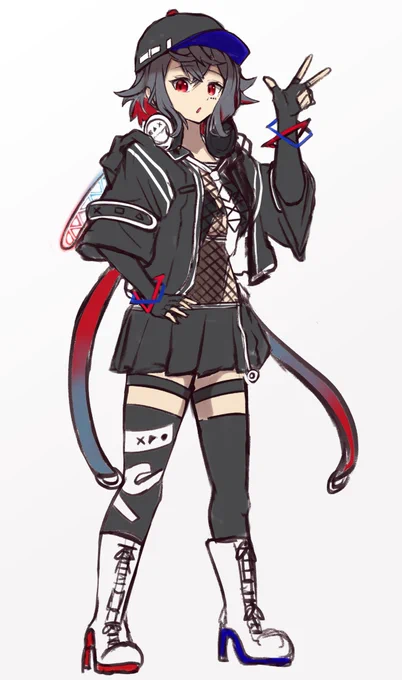 練習&amp;ラクガキず全衣装良い。あとSDキャラ描くのむずかしい 