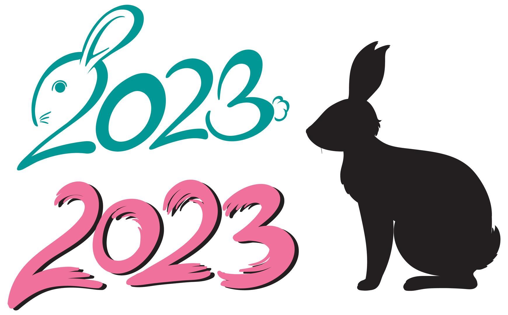 Ребенок в год кролика. Год кролика. Год кролика 2023. Кролик вектор символ 2023 года. Символ года 2023.