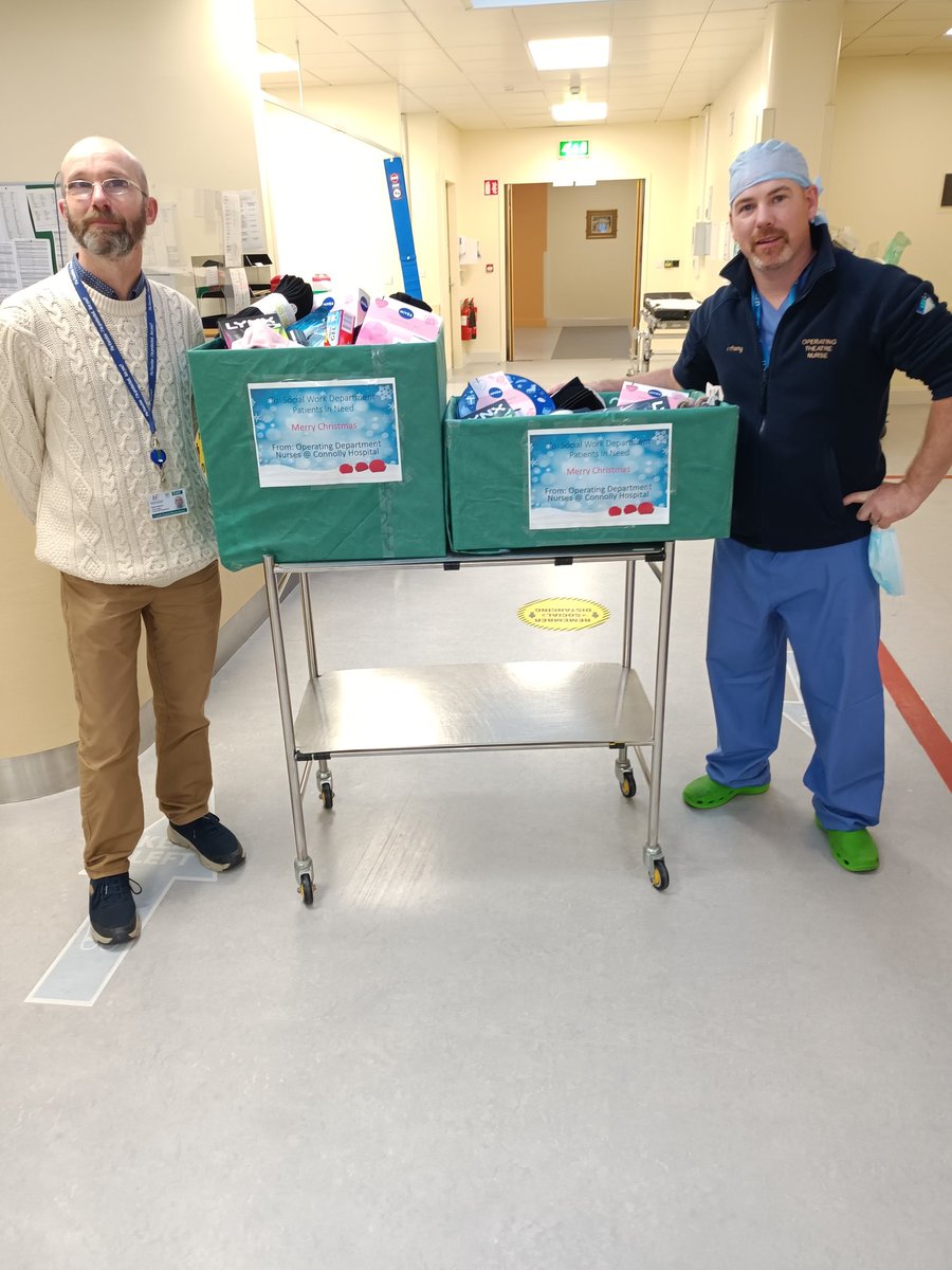 A big thank you to the Operating  department nursing team for their generosity to the social work department and our CHB patients ....Merry Christmas 🎄 <a href="/NPQD_CHB/">NPD Connolly Hospital Blanchardstown</a> <a href="/BHSocietyIE/">Blanchardstown Hospital Society</a> <a href="/ConnollyNursing/">Nursing-Connolly</a> <a href="/HSCPConnolly/">HSCP Connolly</a>