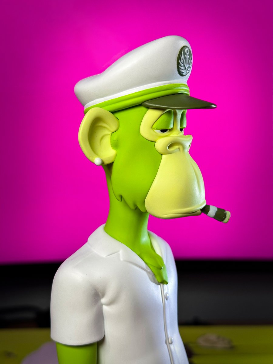 This guy just showed up on my doorstep today looking super bored... #BAYC #SuperPlastic