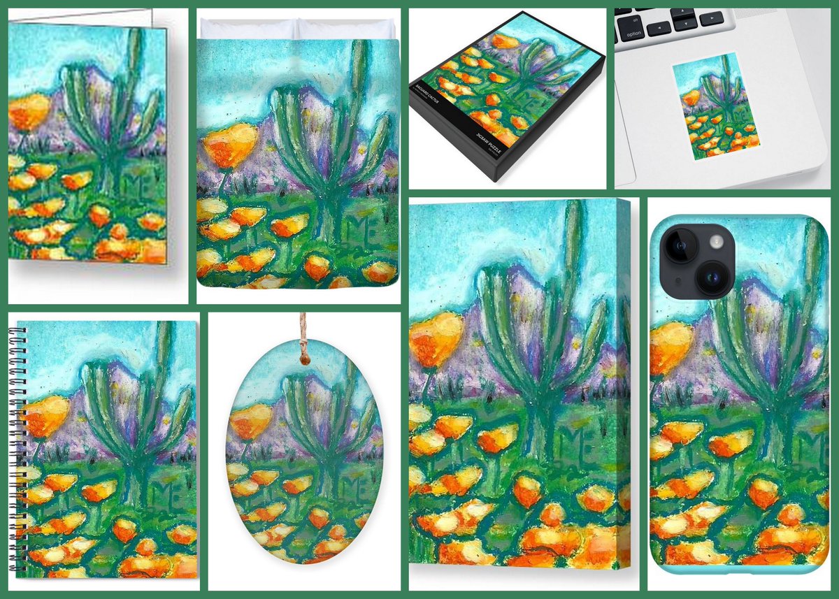 Saguaro Cactus printed on different products. Get it here: 
fineartamerica.com/featured/sagua…

My art shop:
monica-resinger.pixels.com

#saguarocactus #cactus #cactusart #cactuswallart #southwestdecor #saguaro #buyintoart #SupportArtists #ArtistOnTwitter #painting #art #whimsical #colorful